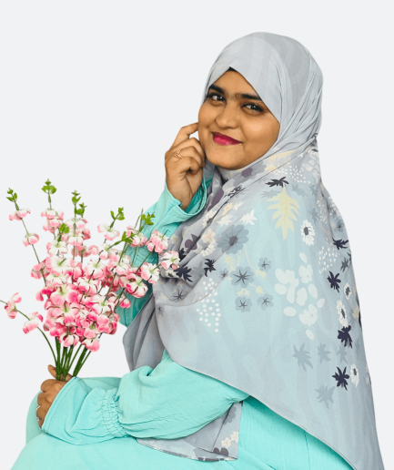 Pastel Snow Floral Chiffon Hijab