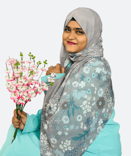 Silver Chalicer Floral Chiffon Hijab