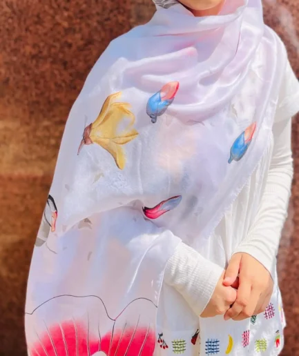 Floral Viscose Cotton Hijab