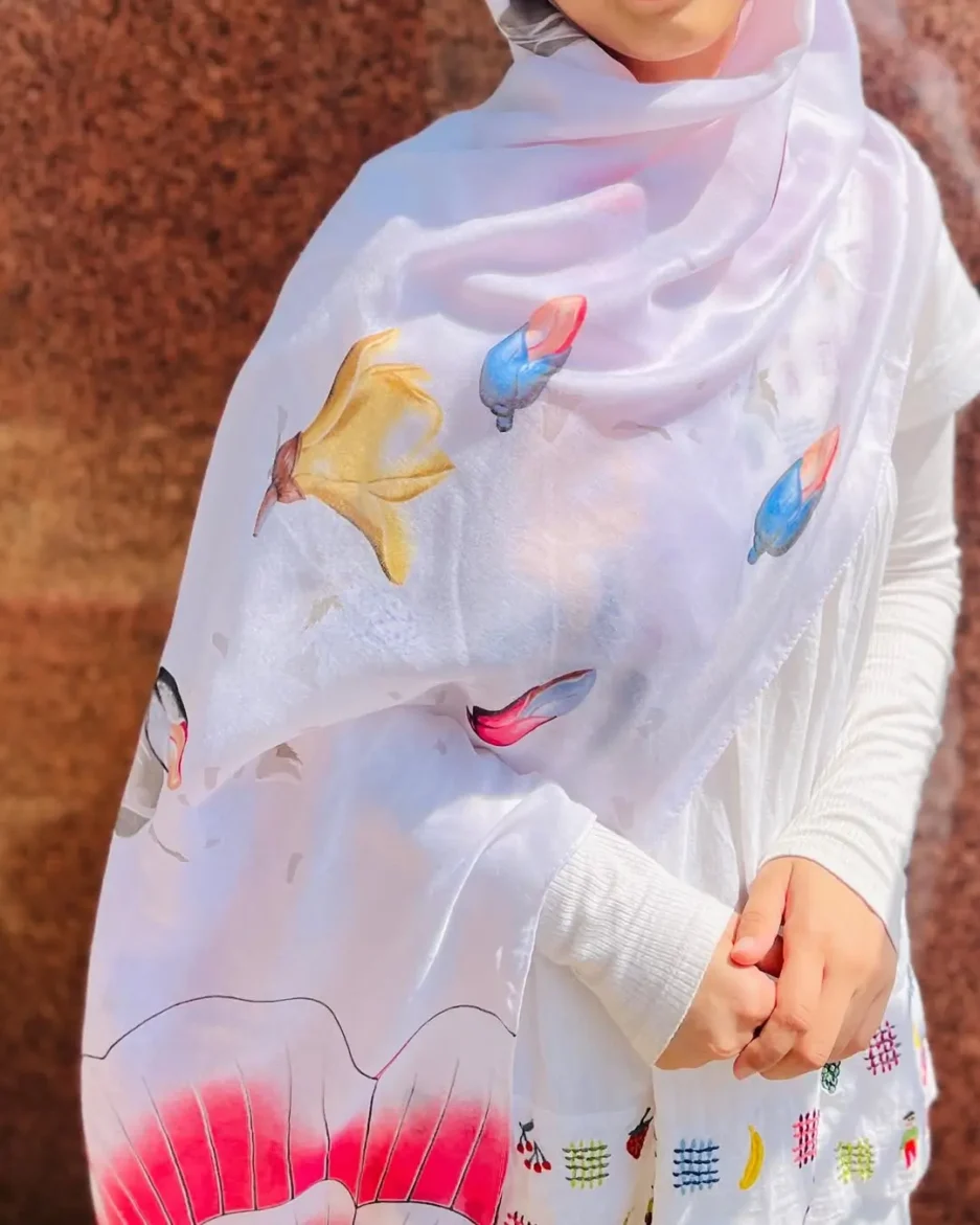 Floral Viscose Cotton Hijab