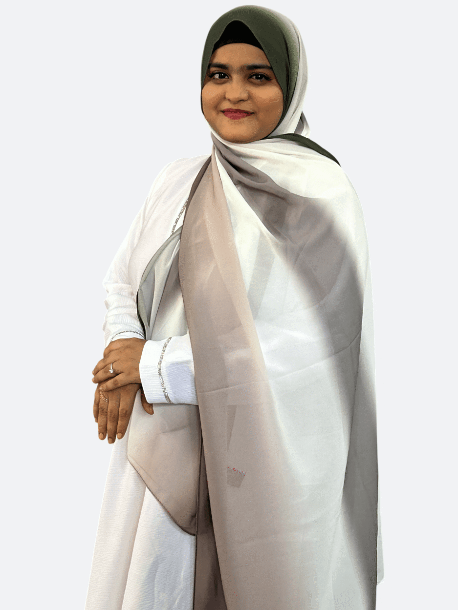 Misty Mocha Ombre Chiffon Hijab
