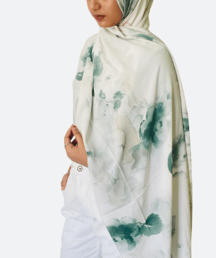 Pine Green Cotton Viscose Blend Hijab