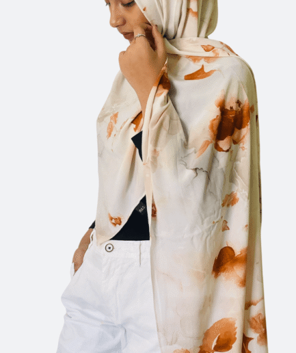 Sunset Bloom Cotton Viscose Blend Hijab