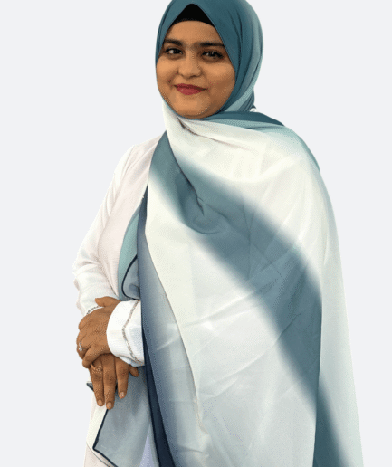 Turkish Blue Ombre Chiffon Hijab