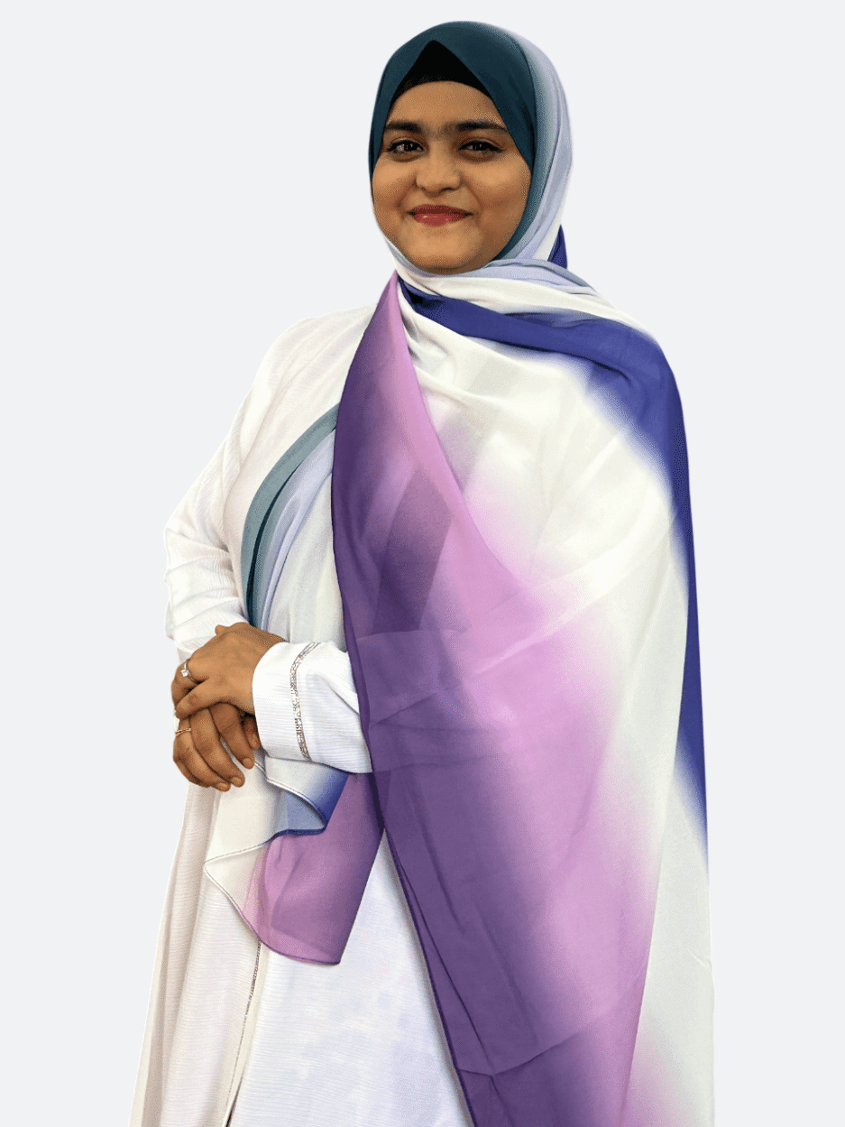 Twilight Plum Ombre Chiffon Hijab