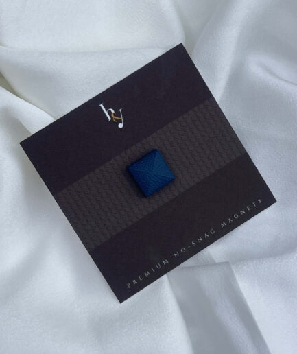 Yale Blue Pyramid Texture No Snag Hijab Magentic Pin (Set of 1)