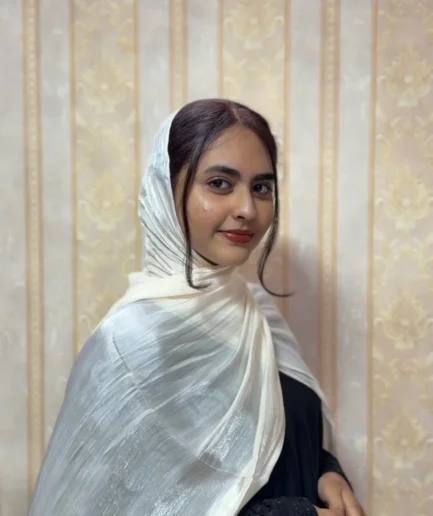 Off white premium shimmer organza hijab for women – elegant lightweight hijab for bridal wear weddings and special occasions